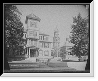 Sawyer Free Library, Gloucester, Mass, Antique Poster