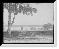 Historic Framed Print, Across the lake from Meredith Road, Centre Harbor, Lake Winnipesaukee, N.H.,  17-7/8" x 21-7/8"