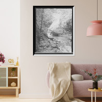 Historic Framed Print, Veil Falls, Ossipee Mount Park, Lake Winnipesaukee, N.H.,  17-7/8" x 21-7/8"