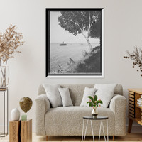 Historic Framed Print, The Steamer landing, Bay View, Mich.,  17-7/8" x 21-7/8"