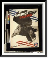 America calling. Take your place in civilian defense. Herbert Matter. Classic, Vintage Print