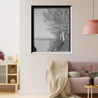 Historic Framed Print, Pontoosuc Lake, Pittsfield, Mass.,  17-7/8" x 21-7/8"