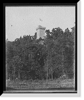 Historic Framed Print, Ethan Allen memorial tower, Burlington, Vt.,  17-7/8" x 21-7/8"