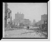 Historic Framed Print, Pine St. below Kearney St., San Francisco, Cal.,  17-7/8" x 21-7/8"