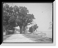 Historic Framed Print, Back Bay Shell Road, Biloxi, Miss.,  17-7/8" x 21-7/8"