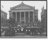 Rex receiving the key at City Hall, Mardi Gras day, New Orleans, La, Vintage Print