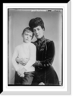 Historic Framed Print, Queen Alexandra holding young boy,  17-7/8" x 21-7/8"