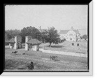 Historic Framed Print, Convent of Visitation, Mobile, Ala.,  17-7/8" x 21-7/8"