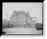 Historic Framed Print, Cotton exchange, Mobile, Ala.,  17-7/8" x 21-7/8"