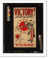 Historic Framed Print, Victory! Congress passes daylight saving bill,  17-7/8" x 21-7/8"
