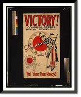 Historic Framed Print, Victory! Congress passes daylight saving bill,  17-7/8" x 21-7/8"