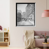 Newspaper Row, Washington St., Boston, Mass, Vintage Print