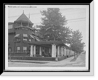 Historic Framed Print, Magnolia Grill and Motor Club, Magnolia, Mass.,  17-7/8" x 21-7/8"