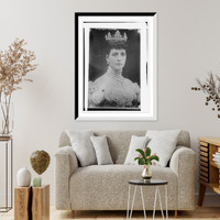 Historic Framed Print, Dowager Queen Alexandra,  17-7/8" x 21-7/8"