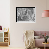 Historic Framed Print, On riverside path, White Mts., N.H. - 2,  17-7/8" x 21-7/8"