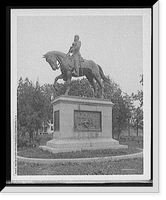Historic Framed Print, Statue of Gen. Fitzjohn Porter, Portsmouth, N.H.,  17-7/8" x 21-7/8"