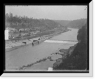 Historic Framed Print, Government lock, High Bridge, Ky.,  17-7/8" x 21-7/8"