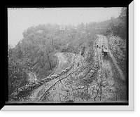 Historic Framed Print, The 'W', Walden's [sic] Ridge, Tenn.,  17-7/8" x 21-7/8"