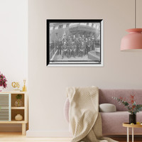 Historic Framed Print, U.S.S. Free Lance, officers and crew,  17-7/8" x 21-7/8"