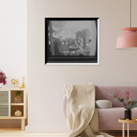 Historic Framed Print, U.S.S. Newark, chief petty officers,  17-7/8" x 21-7/8"