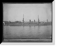 Historic Framed Print, U.S.S. New Orleans at Brooklyn Navy Yard,  17-7/8" x 21-7/8"