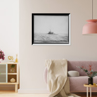 Historic Framed Print, U.S.S. Terror, on speed trial,  17-7/8" x 21-7/8"