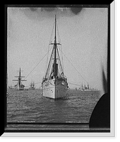 Historic Framed Print, U.S.S. Dolphin - 3,  17-7/8" x 21-7/8"