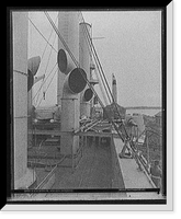 Historic Framed Print, U.S.S. Brooklyn spar deck from bridge,  17-7/8" x 21-7/8"