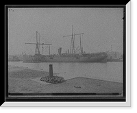 Historic Framed Print, U.S.S. Buffalo, at Brooklyn Navy Yard,  17-7/8" x 21-7/8"