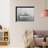 Historic Framed Print, U.S.S. Indiana - 11,  17-7/8" x 21-7/8"