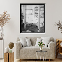 U.S.S. Iowa, damage from Spanish fire in Battle of Santiago - 2, Antique Wall Art