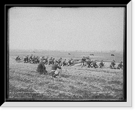 Historic Framed Print, U.S.S. Maine, marine skirmish drill,  17-7/8" x 21-7/8"