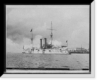 U.S.S. MONTGOMERY firing last salute to Spanish flag at Havana Classic, Vintage Poster