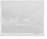 U.S.S. MONTGOMERY firing last salute to Spanish flag at Havana Classic, Vintage Poster