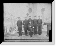 Historic Framed Print, U.S.S. Newark, junior officers,  17-7/8" x 21-7/8"