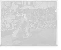 Historic Framed Print, U.S.S. New York, a 4-round bout, anniversary of Santiago,  17-7/8" x 21-7/8"