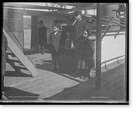 U.S.S. Raleigh, a visit from the family, Vintage Print