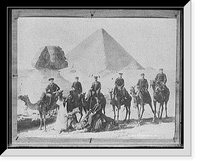 U.S.S. Raleigh, sailors at the pyramids, Antique Wall Art