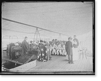 U.S.S. Texas, presentation of cross and badge to Ensign Gherardi by the King's daughters, Aug. 8, 1897, Antique Wall Art