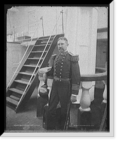 Historic Framed Print, U.S.S. Vermont, Capt. [Joseph N.] Miller - 2,  17-7/8" x 21-7/8"