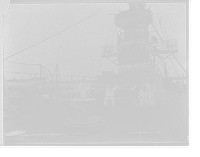Historic Framed Print, U.S.S. Brooklyn, forward turret and bridge,  17-7/8" x 21-7/8"