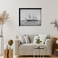 Historic Framed Print, A Vessel of the Russian navy,  17-7/8" x 21-7/8"