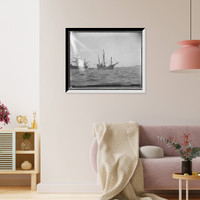 Historic Framed Print, Spanish caravel Pinta - 2,  17-7/8" x 21-7/8"