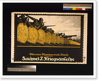 Historic Framed Print, Zeichnet 7. Kriegsanleihe. Alfred Offner.,  17-7/8" x 21-7/8"