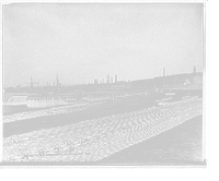 Historic Framed Print, Docks and workshops, Brooklyn Navy Yard,  17-7/8" x 21-7/8"