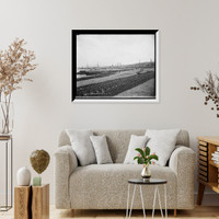 Historic Framed Print, Docks and workshops, Brooklyn Navy Yard,  17-7/8" x 21-7/8"