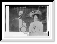 Historic Framed Print, Dr. E.E. Brown with Mrs. Fannie F. Andrews,  17-7/8" x 21-7/8"