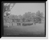 Historic Framed Print, Company inspection, U.S. Naval Academy,  17-7/8" x 21-7/8"