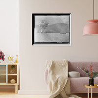 Historic Framed Print, Explosion of the Vizcaya, Battle of Santiago, July 3, 1898,  17-7/8" x 21-7/8"