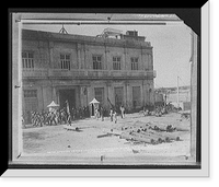 Historic Framed Print, Spanish troops leaving the ordnance store and work shop, Havana, Jan. 1, 1899,  17-7/8" x 21-7/8"